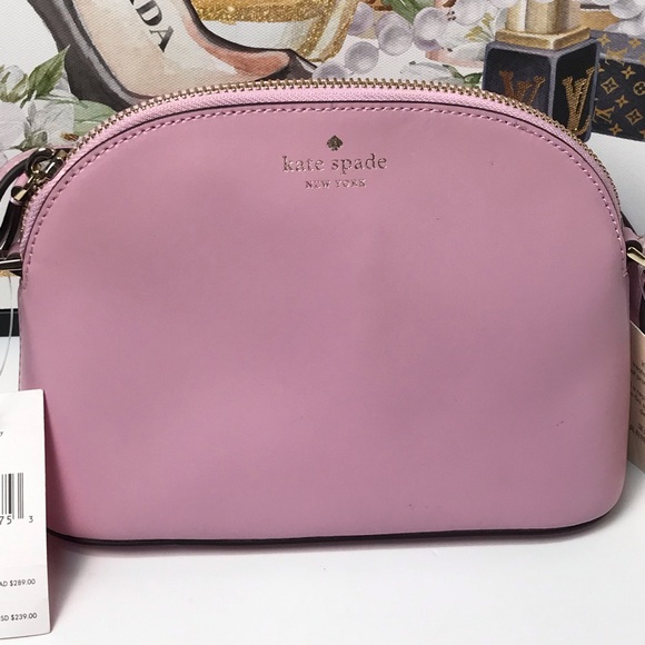 NWT Kate Spade Dome Leather Crossbody Bag- Pink 🌸💕 - Picture 3 of 17